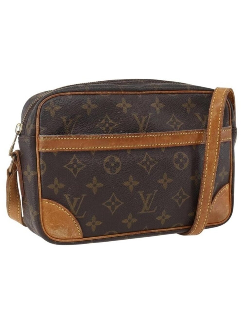 Authentic LOUIS VUITTON Monogram Trocadero 23 Shoulder Bag M51276 LV